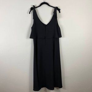 Charles Henry Women's Black Pop Over Midi Dress M